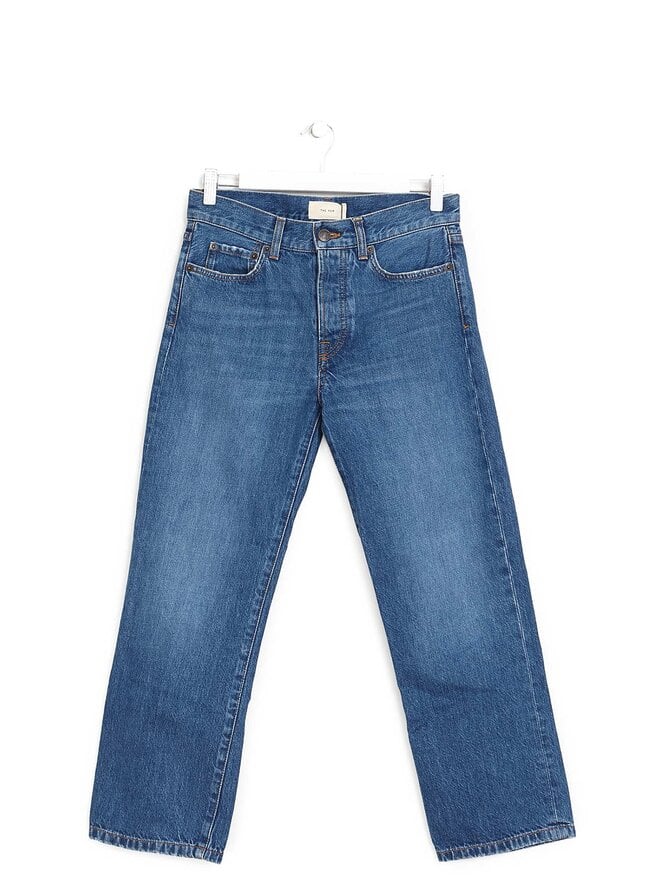 THE ROW Straight-Leg Blue Denim Jeans