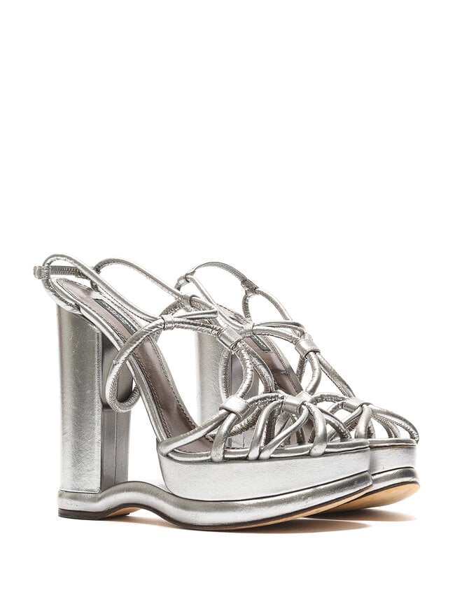 Dolce & Gabbana Sandales à Talons Métalliques