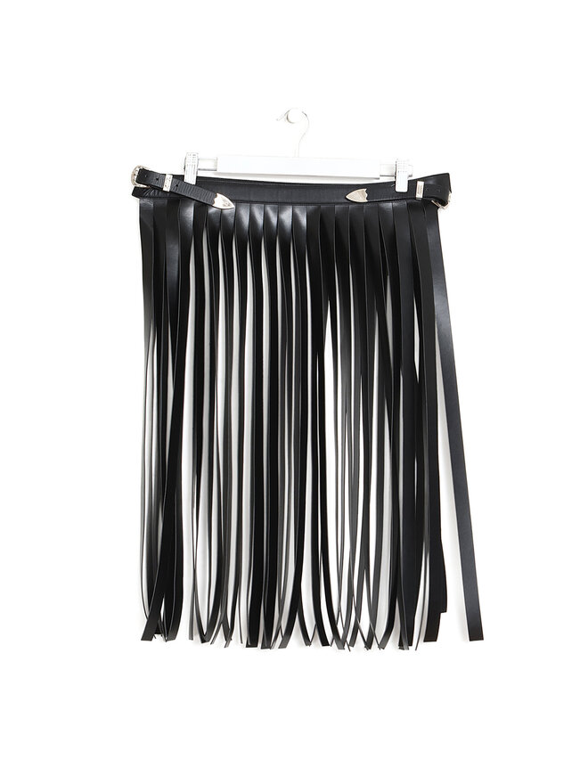 TOGA PULLA Ceinture à franges en faux cuir