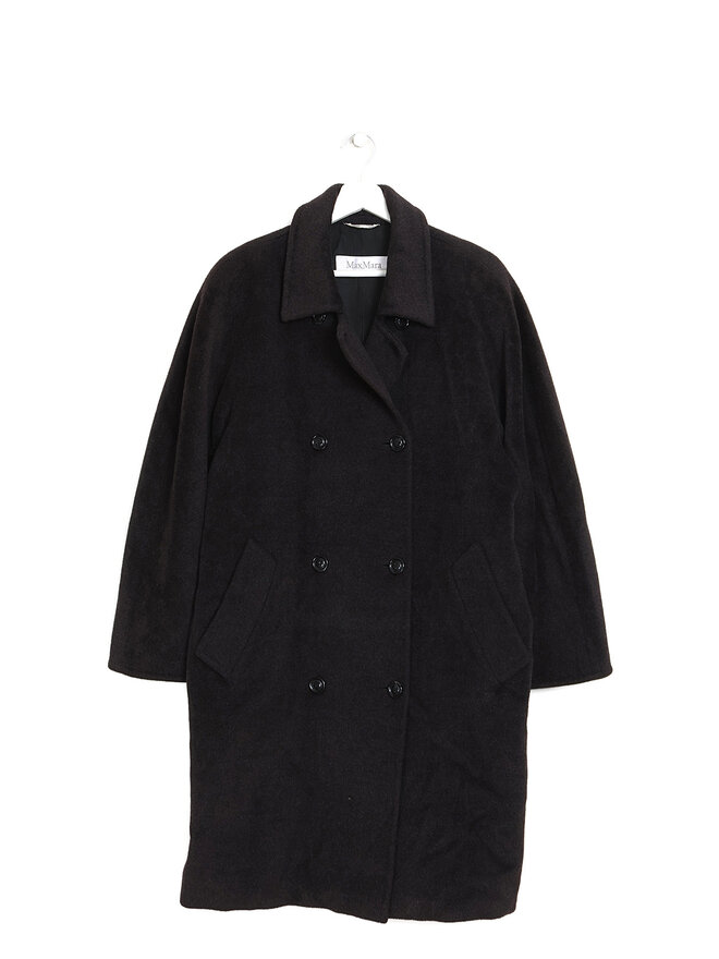 Max Mara Manteau en Laine Mélangée Max Mara