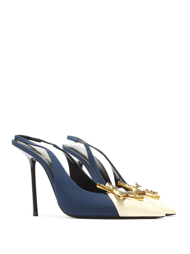 SAINT LAURENT Slingback Heels with Star Embellishments