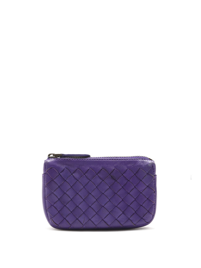 BOTTEGA VENETA Intrecciato Leather Coin Pouch