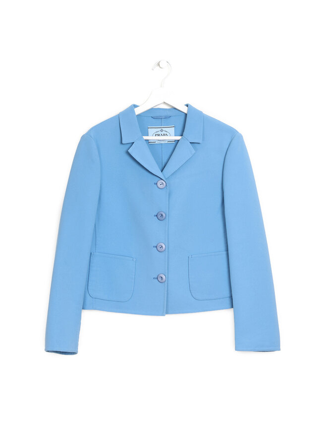 PRADA Blazer bleu ajusté