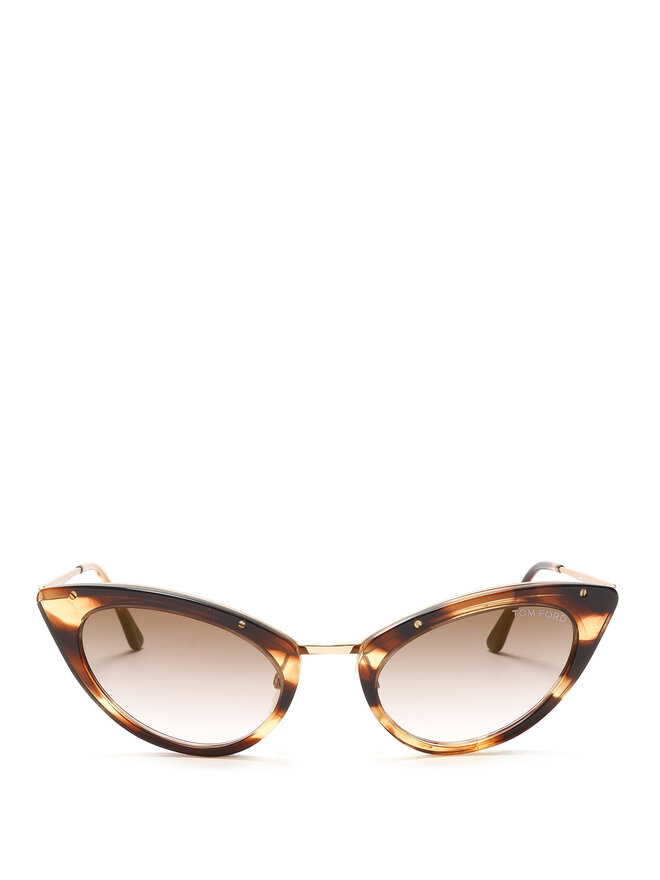 TOM FORD Grace Cat-eye Tortoiseshell Sunglasses