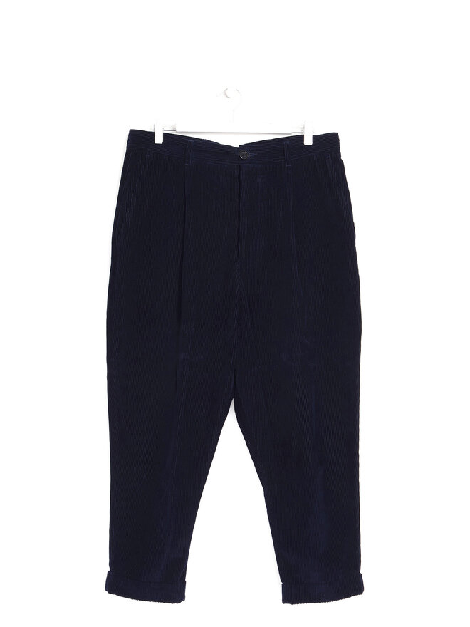 AMI Alexandre Mattiussi Navy Corduroy Pants