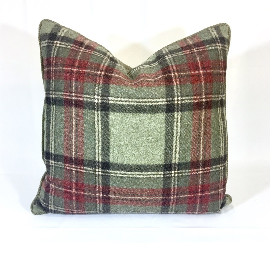 wool plaid pillows
