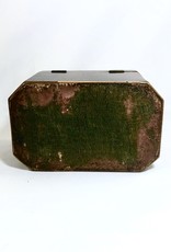Vintage Rosewood Box Tea Caddy w/ Wooden Stringing
