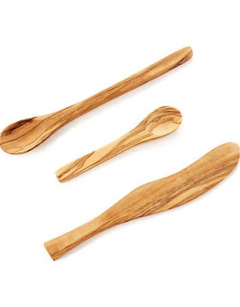 bella cucina Olivewood Appetizer Spoon (4.5 in)