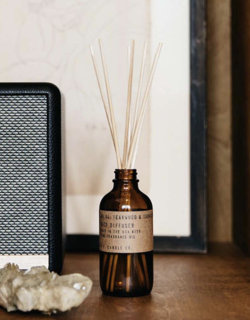 P.F. Candle Co No. 4 Teakwood & Tobacco Reed Diffuser