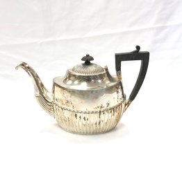 Vintage Antique Silver plated Teapot with  Wooden Handle