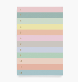 Rifle Paper Co Numbered Color Block Memo Notepad