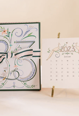 Karen Adams 2023 Classic Desk Calendar w/ Gold Easel