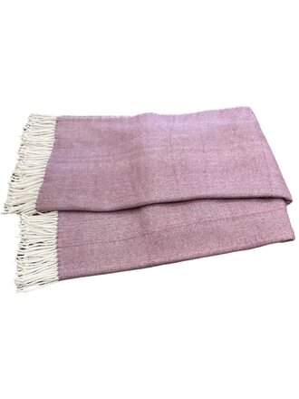 Herringbone Throw, Smokey Plum
