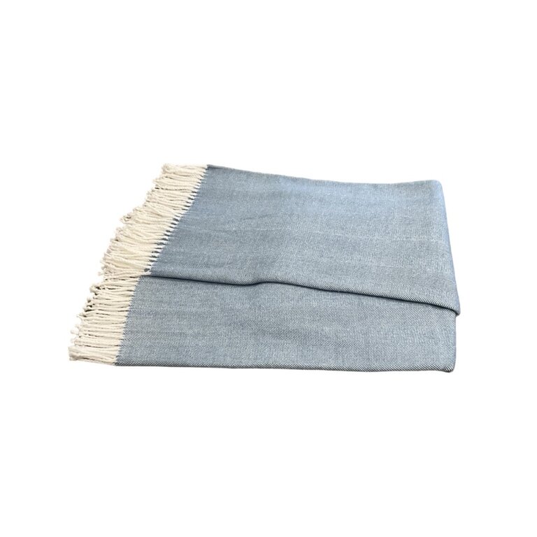 Herringbone Throw, Tradewind