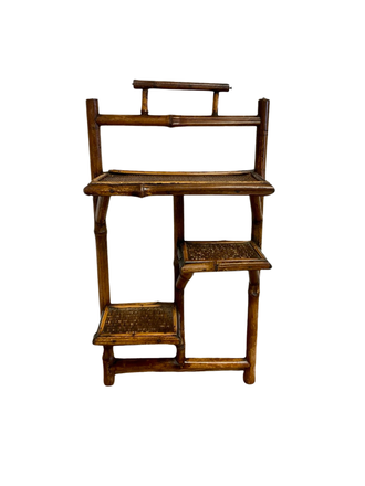 Vintage Bamboo Wall Shelf