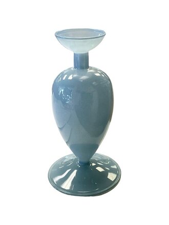 Small Opaque Blue Glass Vase