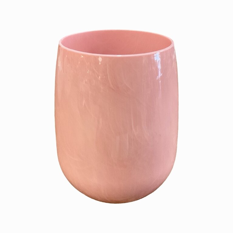 Stemless SymGLASS Wine Glass, Pink