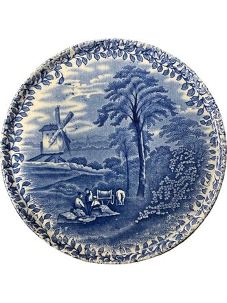 Antique Blue and White Porcelain Kettle Rest
