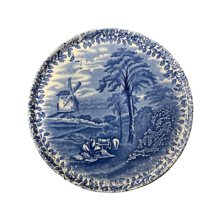 Antique Blue and White Porcelain Kettle Rest