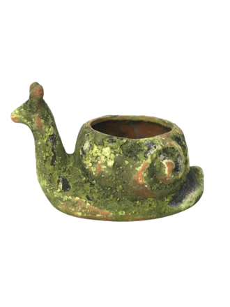 Terra Cotta Snail Planter