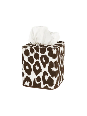 Iconic Leopard Tissue Box Cover, Cinder