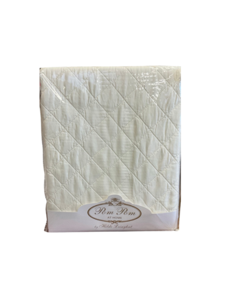 Monaco Queen Coverlet, Ivory