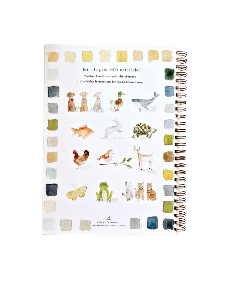 Animals Watercolor Workbook