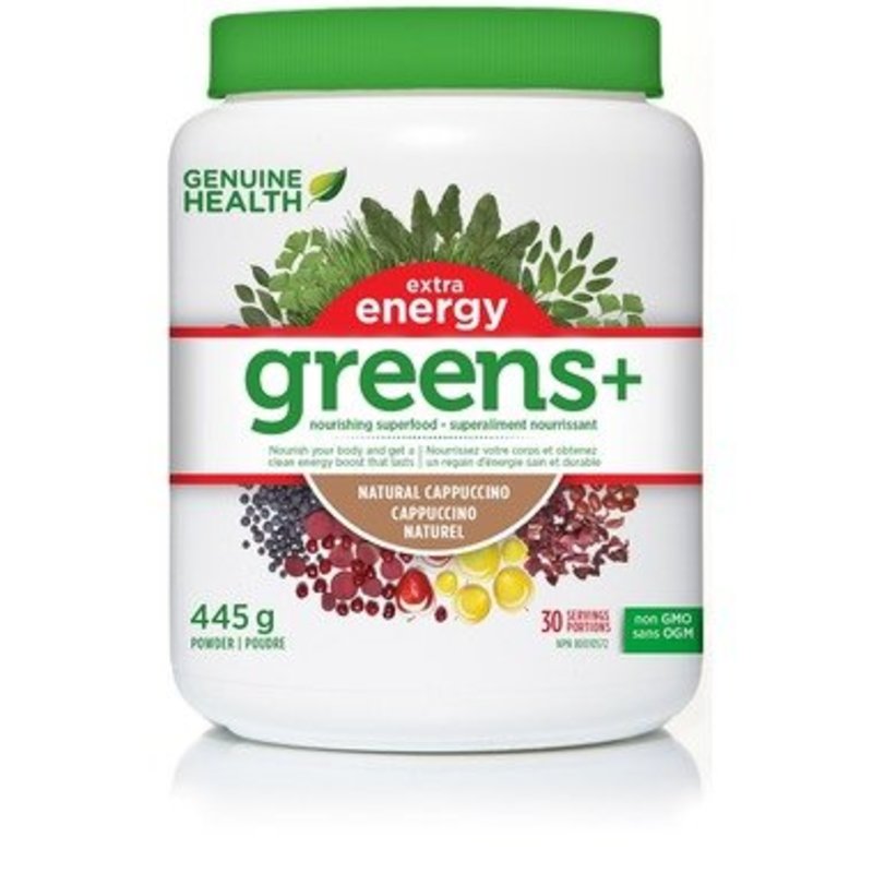 Genuine Health Genuine Health Greens+ Extra Energy Cappuccino 445g