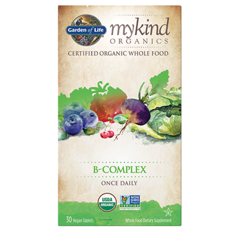 Garden Of Life My Kind Organics Vegan B-Complex 30 tabs