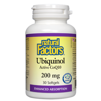 Natural Factors Natural Factors Ubiquinol Active CoQ10 200mg 30 softgels