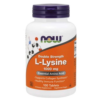 NOW NOW Double Strength L-Lysine 1000mg 100 tablets