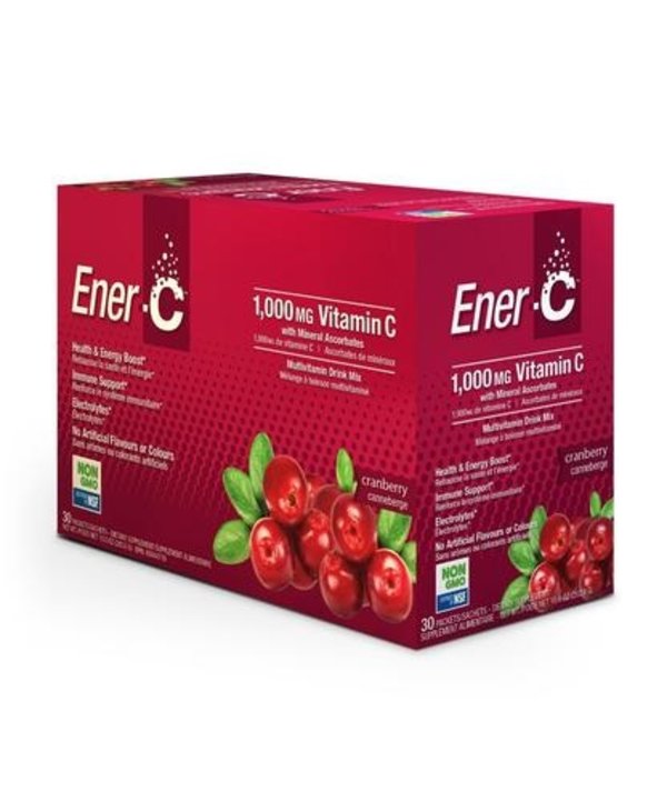 Ener-C Vitamin C 1000mg- Cranberry 30 packets