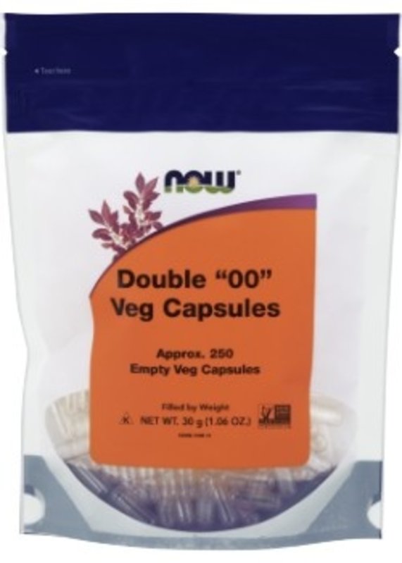 NOW NOW Double 00 Empty Vegetable Capsule- 250