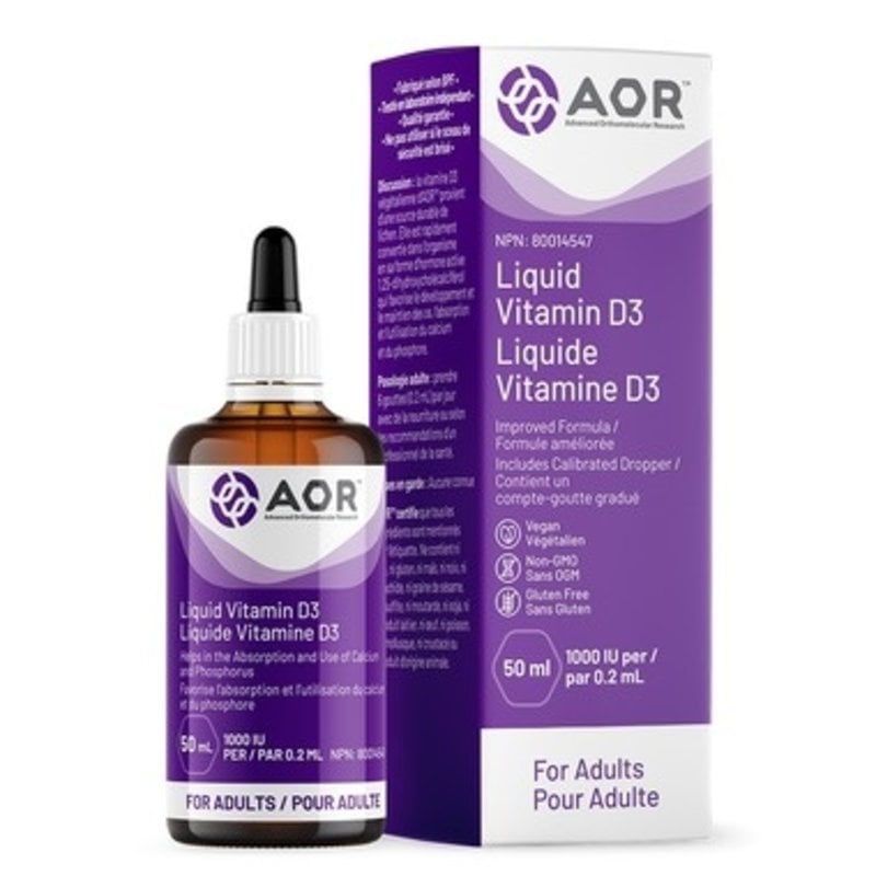 AOR AOR Vitamin D3 Liquid Vegan 50ml