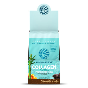 Sun Warrior Vegan Collagen Building Protein- Chocolate Fudge single