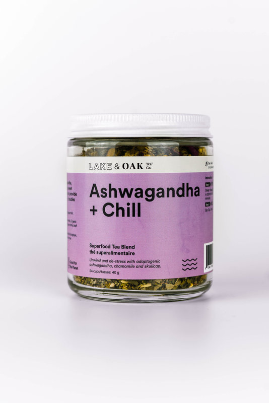 Lake and Oak Ashwagandha + Chill Superfood Tea Blend 40g