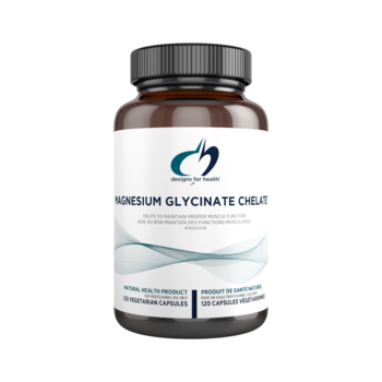Designs for Health Magnesium Glycinate Chelate 120 vcaps
