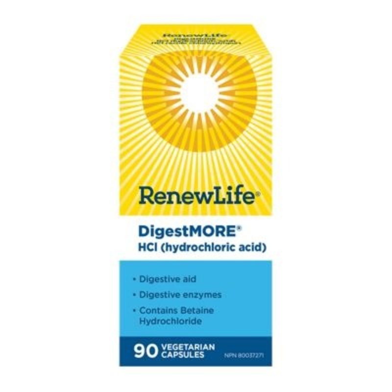 Renew Life digestmore HCL 90's