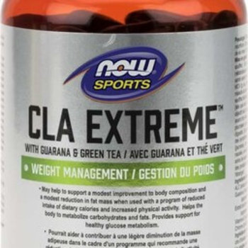 NOW CLA Extreme with Guarana and Green Tea 90 softgels