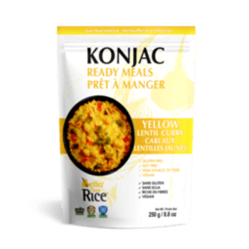 Better Than Noodles Konjac Ready Meals Yellow Lentil Curry 250g