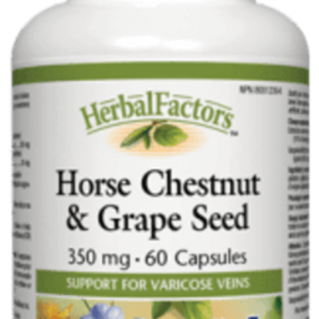 Natural Factors Horse Chestnut & Grape Seed 350mg 60 caps