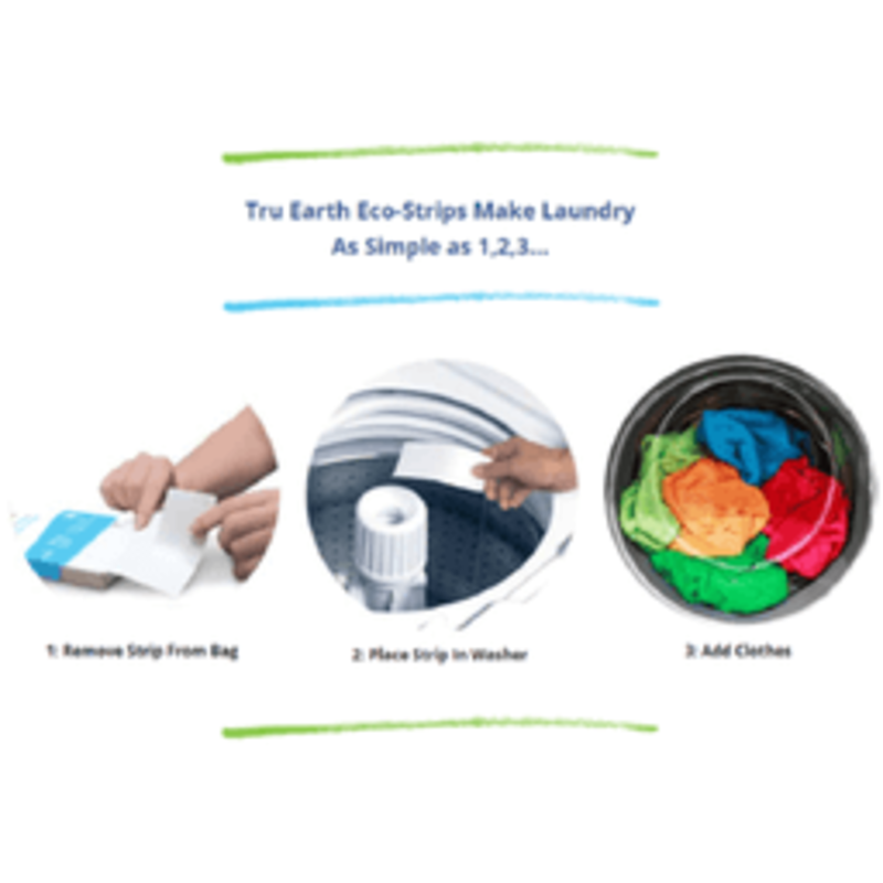 Tru Earth Eco-strips Laundry Detergent -Fresh Linen 32 Loads