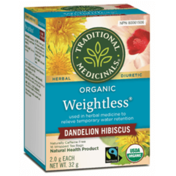 Traditional Medicinals Weightless Dandelion Hibiscus 16 Tea Bags