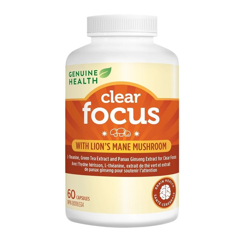Genuine Health Clear Focus with Lion's Mane 60 caps