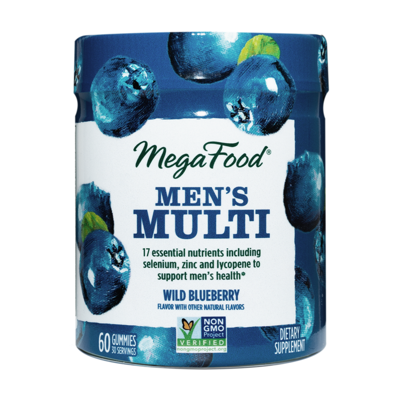 Mega Food Men's Multi Wild Blueberry 60 gummies