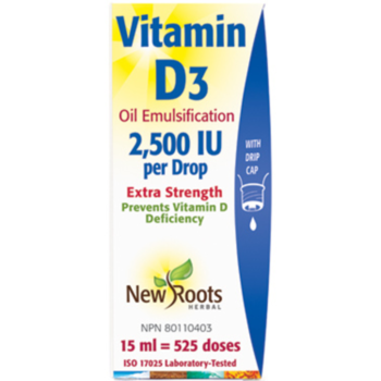 New Roots New Roots Vitamin D3 2500IU 15ml