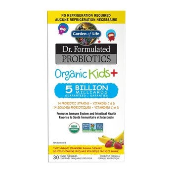 Garden Of Life Dr. Formulated Probiotics Organic Kids+ 5 Billion 30 chewables