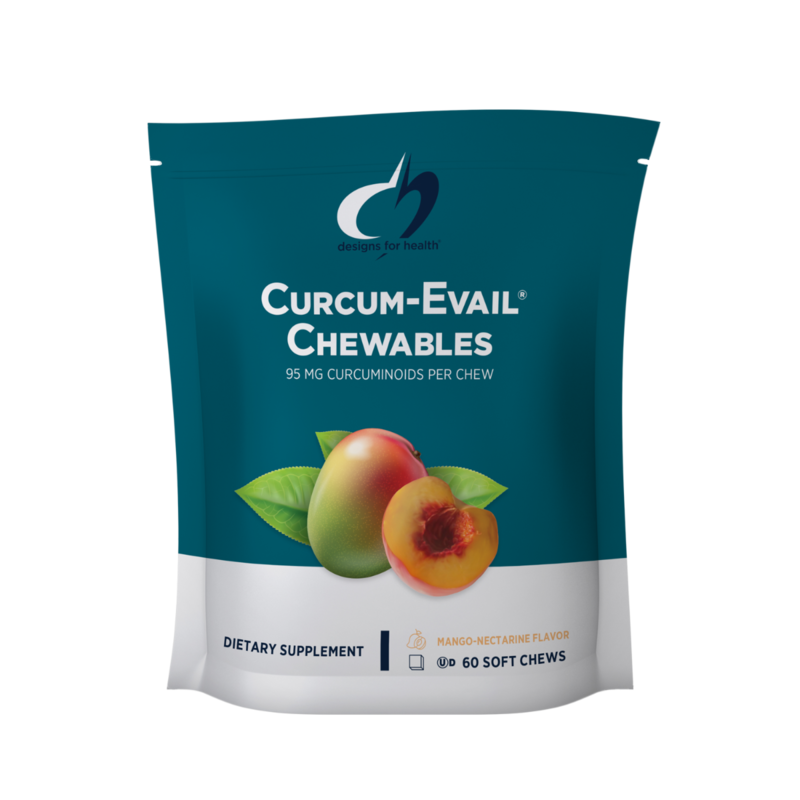 Designs for Health Curcum-Evail Chewables Mango-Nectarine 60 soft chews