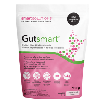 Lorna Vanderhaegue Smart Solutions Gut Smart Prebiotic and Probiotic Formula Unflavoured 180g