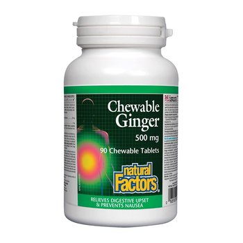 Natural Factors Natural Factors Chewable Ginger 500g 90 chewable tablets